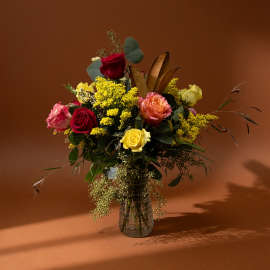Dozen Autumn Roses