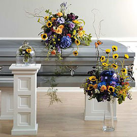 Strong Colors Casket Spray